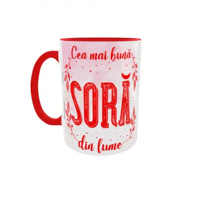 Cea mai buna sora din lume, cana ceramica, 330ml, cgs1070b
