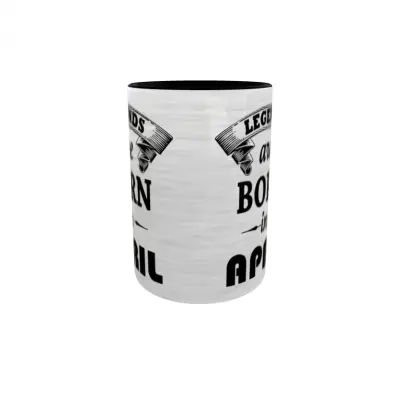 April, legends are born in, cana ceramica, 330ml, cgs1109d