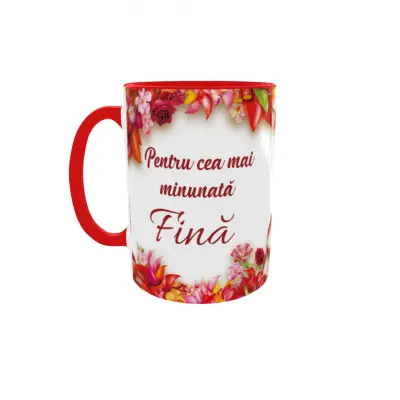 Pentru cea mai minunata fina, cana ceramica, 330ml, cgs1188