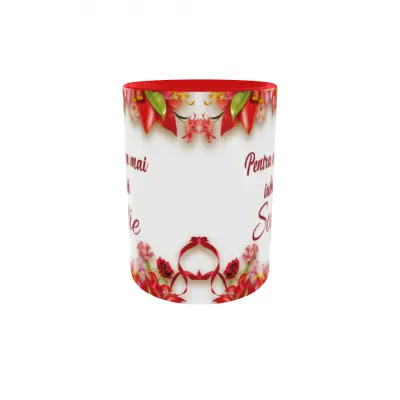 Pentru cea mai iubita sotie, cana ceramica, 330ml, cgs1196