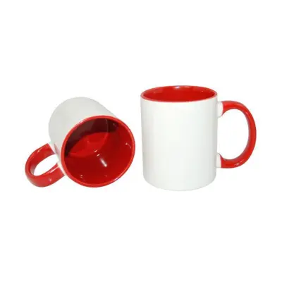 .cana interior maner rosu, din ceramica, personalizata
