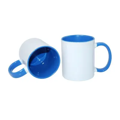 .cana interior maner albastru deschis, din ceramica, personalizata
