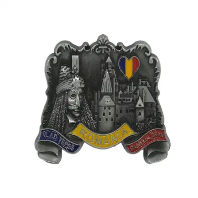 Magnet din metal romania – design vlad tepes-castelul bran