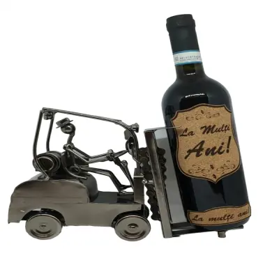 Motostivuitor, suport pentru sticla vin din metal