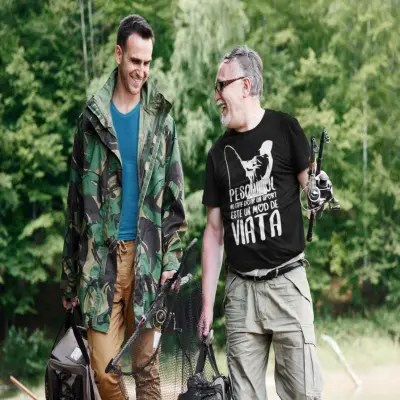 Pescuitul nu este doar un sport, tricou cu mesaj