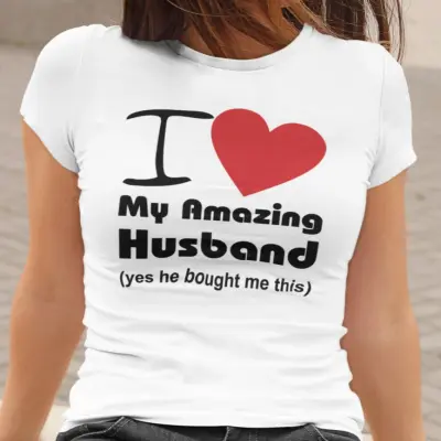 I love my amazing husband, tricou cu mesaj, tgs0221