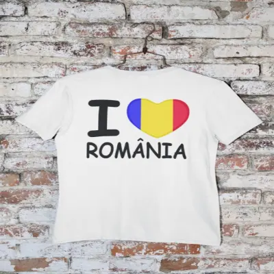 I love romania, tricou cu mesaj, model 2