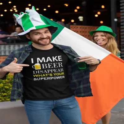 I make beer disappear ..., tricou cu mesaj