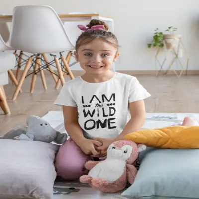 Wild i am the wild one, tricou cu mesaj f