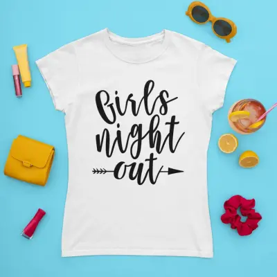 Girls night out, tricou cu mesaj