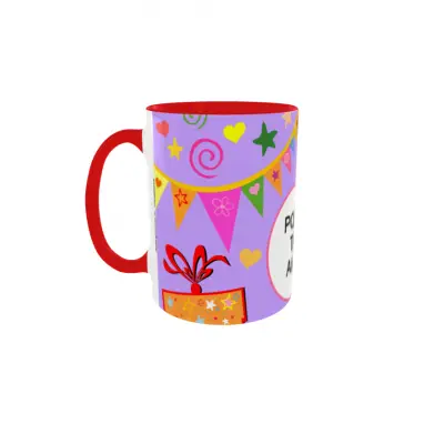 Happy birthday, model 5, cana din ceramica, 330ml, personalizata cu poza si text