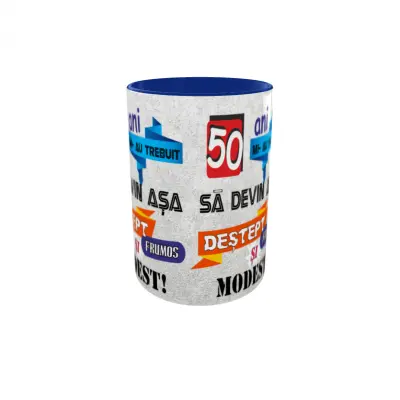 Mi-au trebuit 50 de ani sa arat atat de bine, cana ceramica, 330ml, model 1
