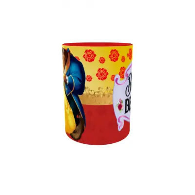 Beauty and the beast, cana din ceramica, 330ml, model 1