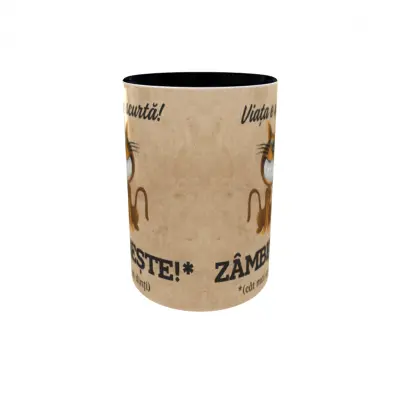 Zambeste, cana din ceramica, 330ml