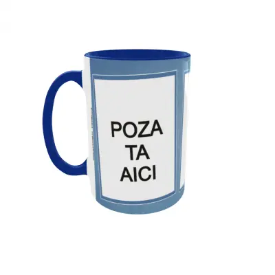 Cana, personalizata cu 3 poze si text, 330ml, model 3178
