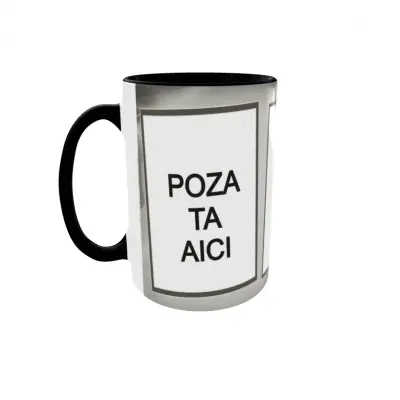 Cana, personalizata cu 3 poze si text, 330ml, model 3193