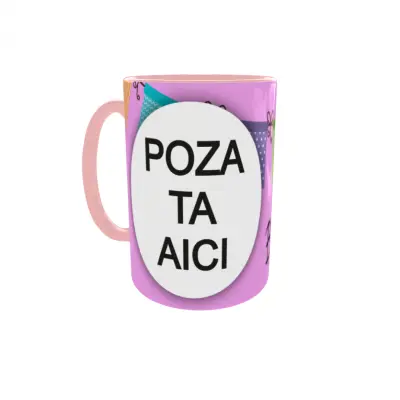 Happy birthday, cana personalizata cu poza si text, 330ml, model 3227