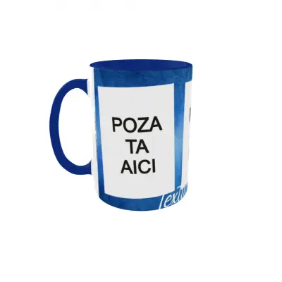 Cana, personalizata cu 3 poze si text, 330ml, model 3275