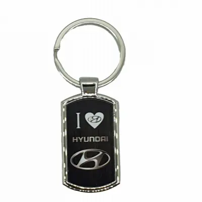 Hyundai, breloc din metal cu mesaj