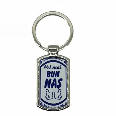 Cel mai bun nas, breloc din metal cu mesaj