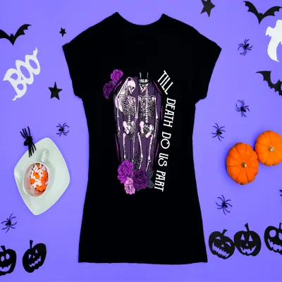 Till death do us apart, tricou cu mesaj