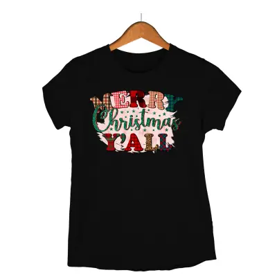Merry christmas y`all  -   , tricou cu mesaj