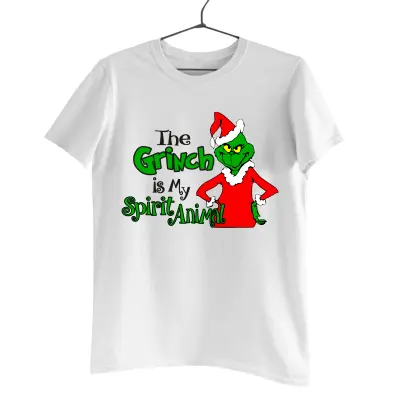 The grinch is my spirit animal  -   , tricou cu mesaj.