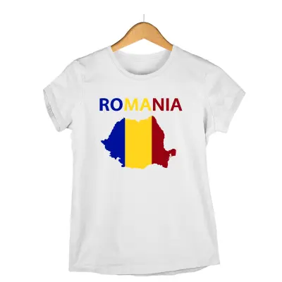 Romania harta , tricou cu mesaj