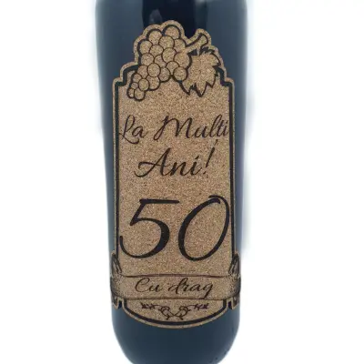 La multi ani 50 editie limitata, vin rosu cabernet sauvignon, demisec, 750ml, 13.5% alcool