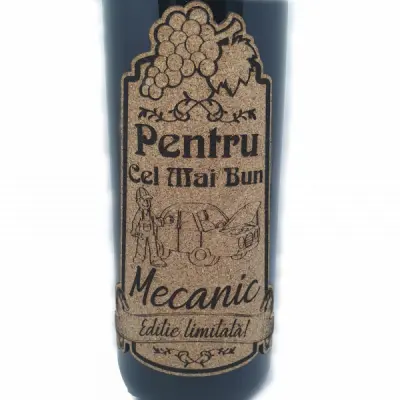Pentru cel mai bun mecanic, editie limitata, vin rosu cabernet sauvignon, demisec, 750ml, 13.5% alcool