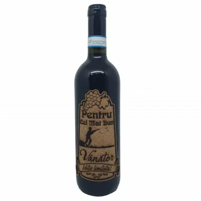 Pentru cel mai bun vanator, editie limitata, vin rosu cabernet sauvignon, demisec, 750ml, 13.5% alcool