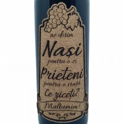 Ne dorim nasi pentru o zi, ce ziceti, editie limitata, vin rosu cabernet sauvignon, demisec, 750ml, 13.5% alcool