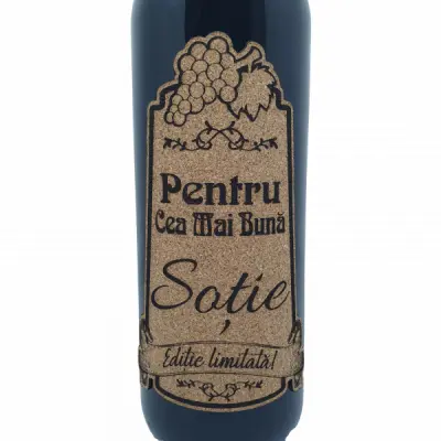 Pentru cea mai buna sotie, editie limitata, vin rosu cabernet sauvignon, demisec, 750ml, 13.5% alcool