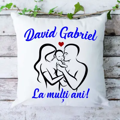 Numele , perna cu mesaj, 40 cm