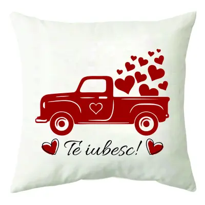 Te iubesc, perna cu mesaj, 40 cm, model 1
