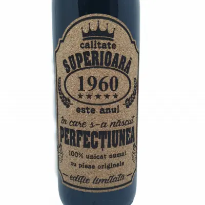 1960 este anul in care s-a nascut perfectiunea, editie limitata, vin rosu cabernet sauvignon, demisec, 750ml, 13.5% alcool