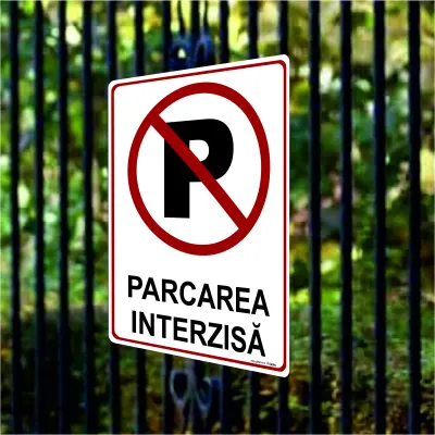 Parcarea interzisa, indicator  100x150 mm