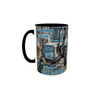 Csak fasza gyerek traktoron, cana din ceramica, 330ml