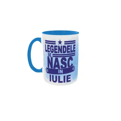 Legendele se nasc in iulie, cana din ceramica, 330ml