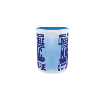 Legendele se nasc in octombrie, cana din ceramica, 330ml