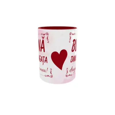 Buna dimineata draga mea, cana ceramica, 330ml