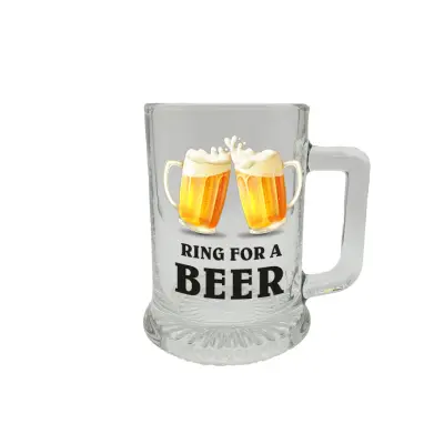 Ring for a beer, halba cu mesaj