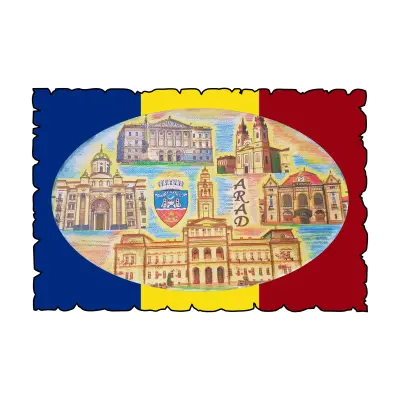Arad, romania, magnet frigider mgs004