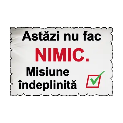 Astazi nu fac nimic..., magnet frigider mgs082