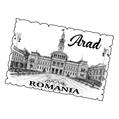 Arad romania, primaria, magnet frigider mgs092
