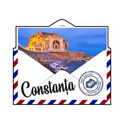 Constanta romania, plic, magnet frigider mgs098
