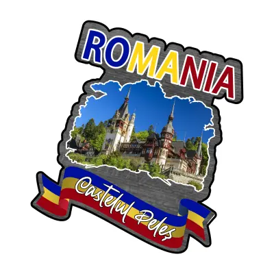 Castelul peles romania, magnet frigider mgs163