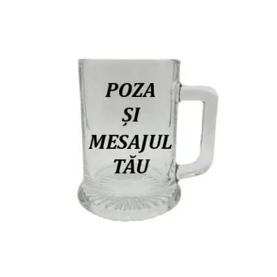 Halba personalizata cu poza si mesaj