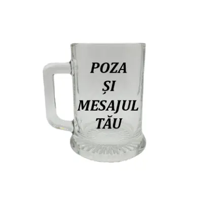 Halba personalizata cu poza si mesaj