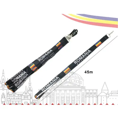 Lanyard cu carabina, tricolor romania, model c